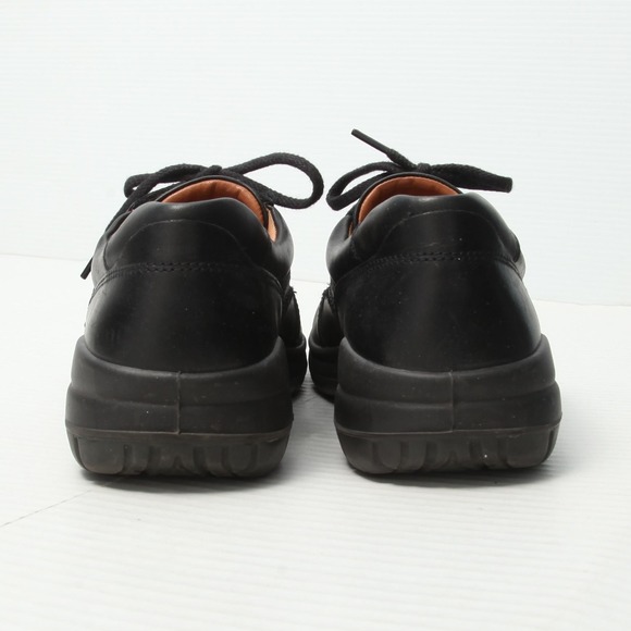 ECCO Seawalker Tie Shoes Mens Size 11.5 Black Leather Walking Comfort Casual main image 5